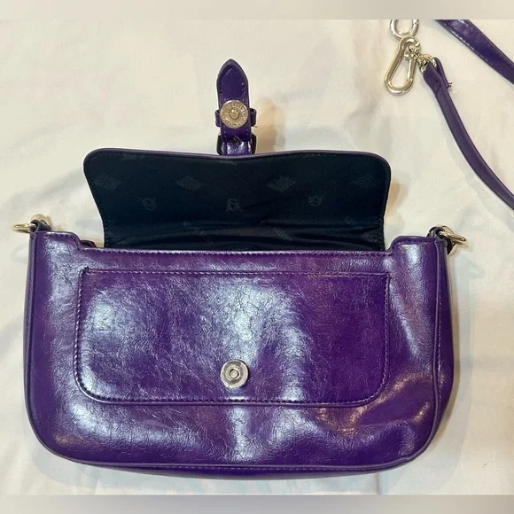 Steve Madden Deep Purple Crossbody Clutch Purse - Picture 5 of 16